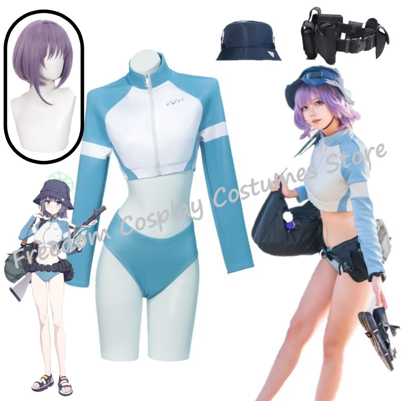 Party Games Summer - Sorai Saki คอสเพลย์อะนิเมะเกม Blue Archive เครื่องแต่งกายฤดูร้อนชุดชุดว่ายน้ําสาวร้อน