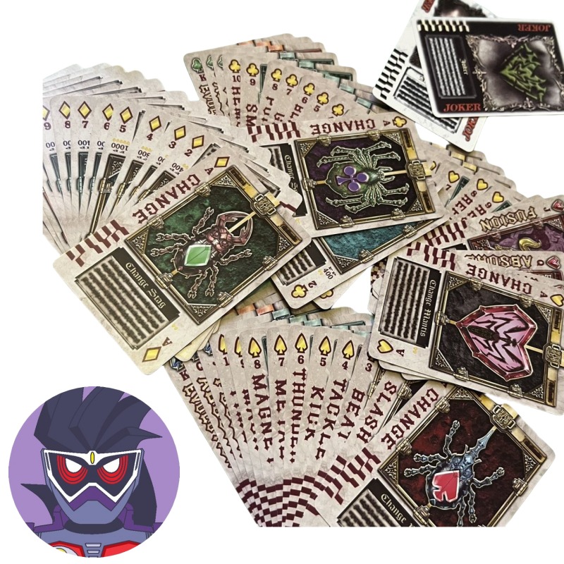 Party Games Good - Bandai Kamen Rider อะนิเมะบุคลิกภาพความคิดสร้างสรรค์เล่นไพ่ เกมความบันเทิงในงานปาร์ตี้สําหรับครอบครัว การ์ดทั้งชุด