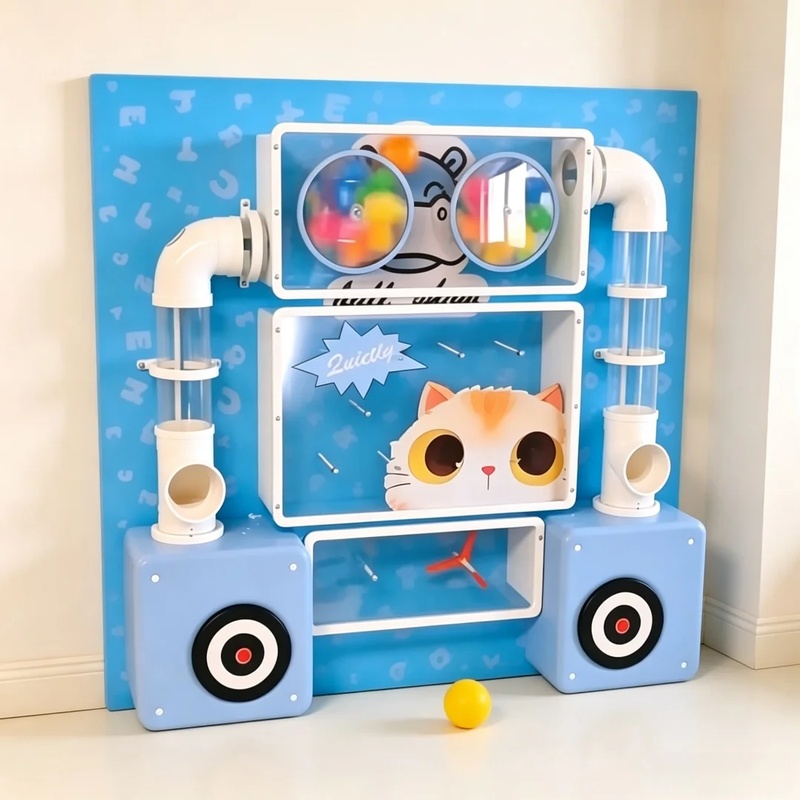 Party Games Easy Kids - แผงเกมติดผนังสำหรับเด็ก ขนาด 4 ฟุต ของเล่นเสริมพัฒนาการสำหรับการเรียนรู้ร่วมกับผู้ปกครอง ติดตั้งง่าย