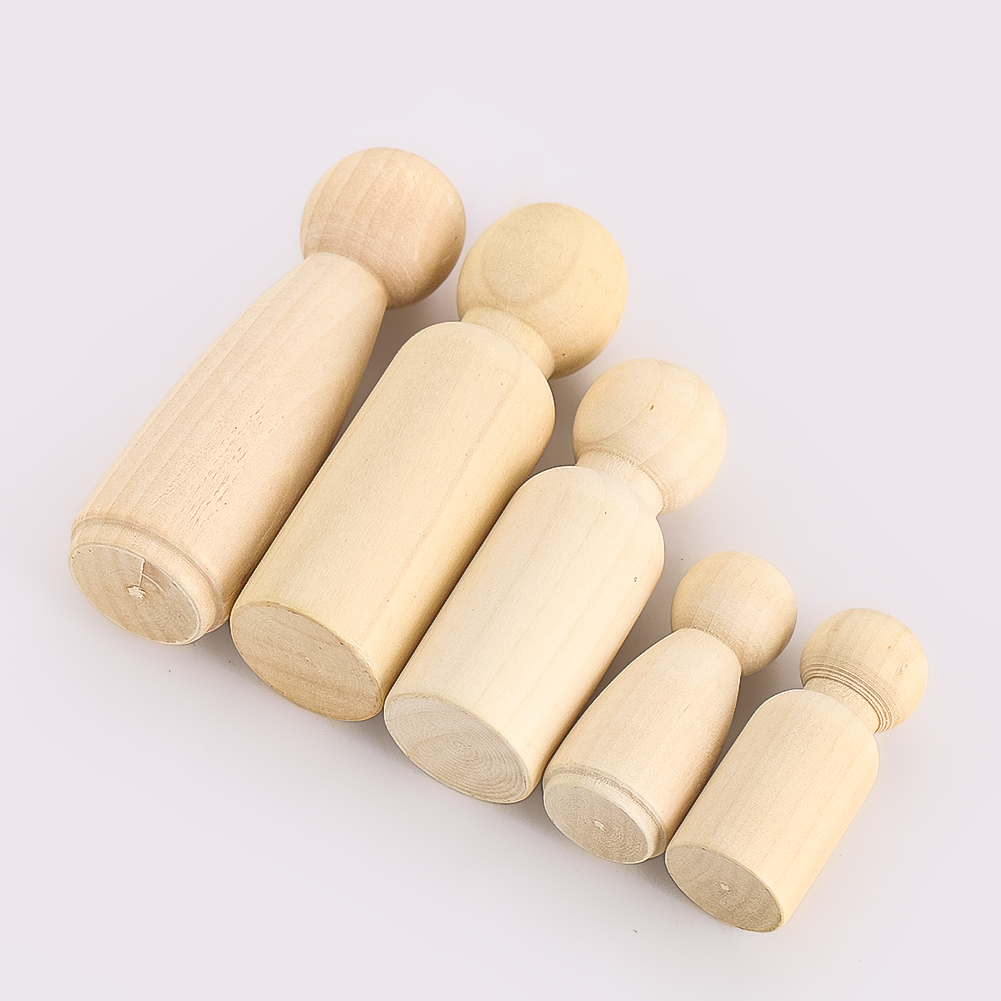 2PCS หุ่นไม้ Solidwood แกะสลัก - Party Games Simple บทวิจารณ์และราคา