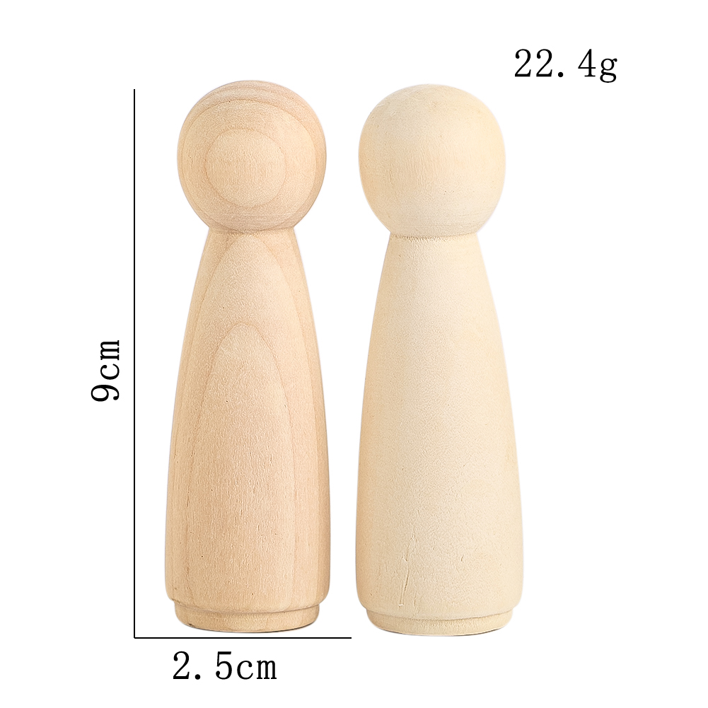 2PCS หุ่นไม้ Solidwood แกะสลัก - Party Games Simple บทวิจารณ์และราคา
