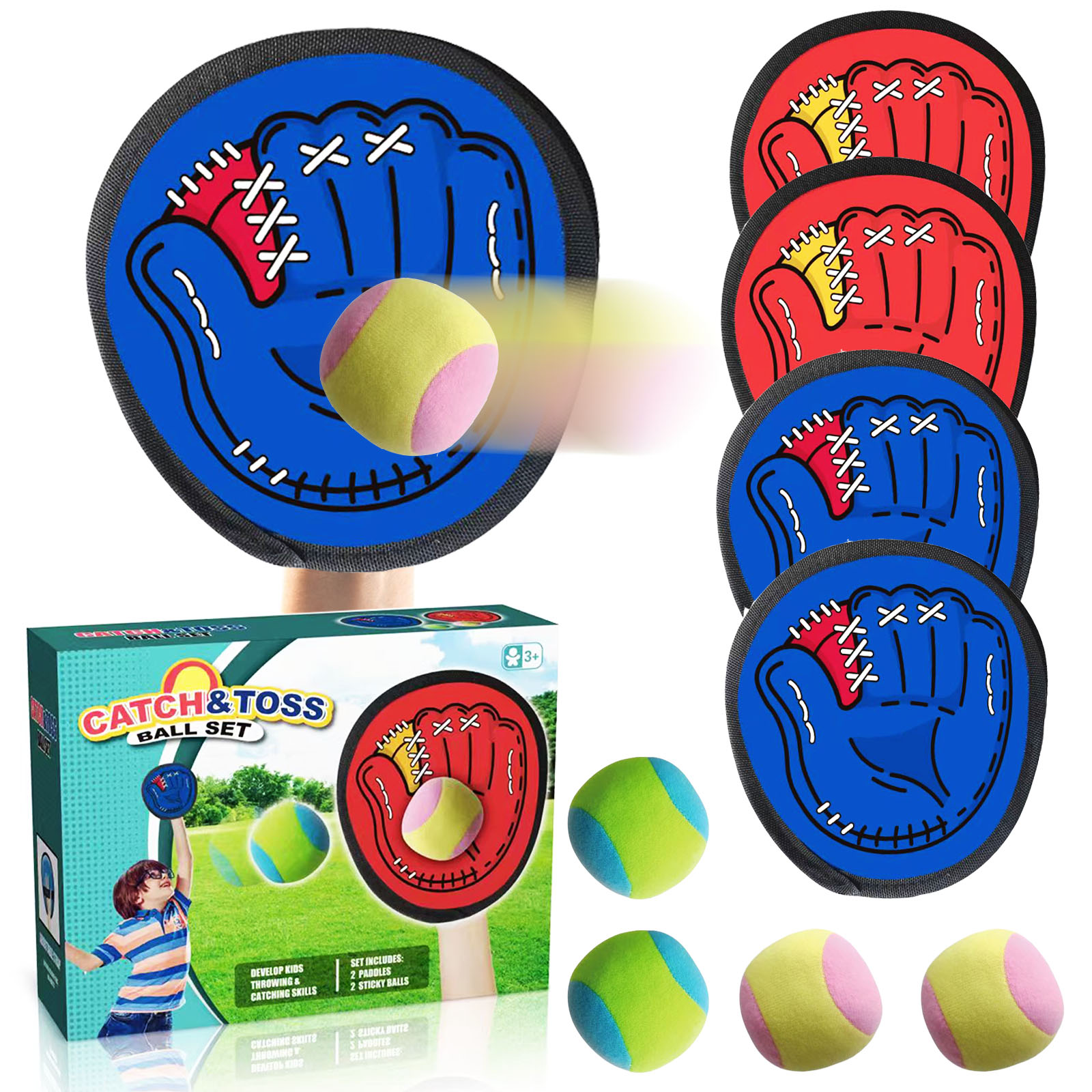 4 ชุดเด็ก Sucker Sticky Ball ข - Limbo Game Set บทวิจารณ์และราคา