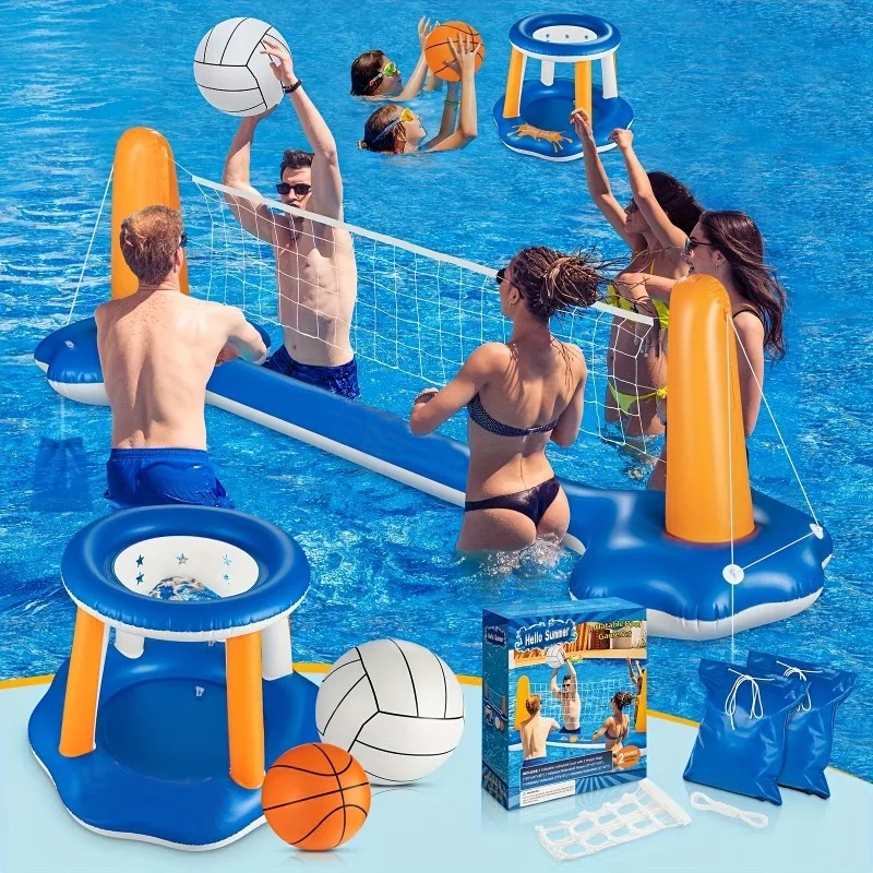 ชุดแพเป่าลมขนาดใหญ่พร้อมตาข่าย - Party Games Summer บทวิจารณ์และราคา