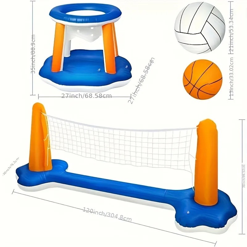 ชุดแพเป่าลมขนาดใหญ่พร้อมตาข่าย - Party Games Summer บทวิจารณ์และราคา