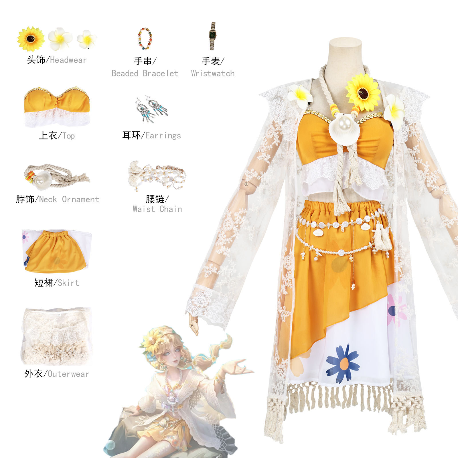ไนเอด เกรซ ​ ​   ชุดคอสเพลย์ซั - Party Games Summer บทวิจารณ์และราคา