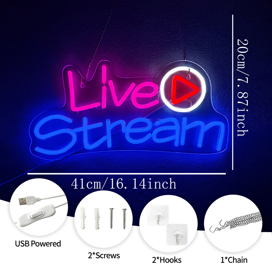 ป้ายไฟนีออน LED สำหรับไลฟ์สตรี - Party Games Stream บทวิจารณ์และราคา