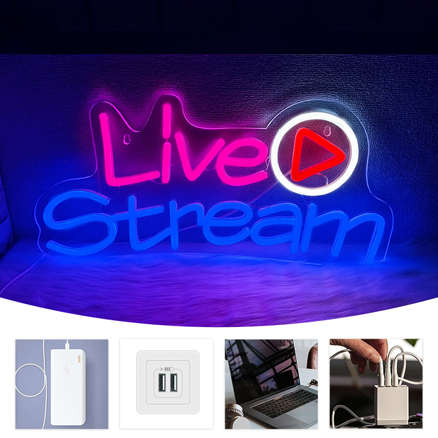 ป้ายไฟนีออน LED สำหรับไลฟ์สตรี - Party Games Stream บทวิจารณ์และราคา
